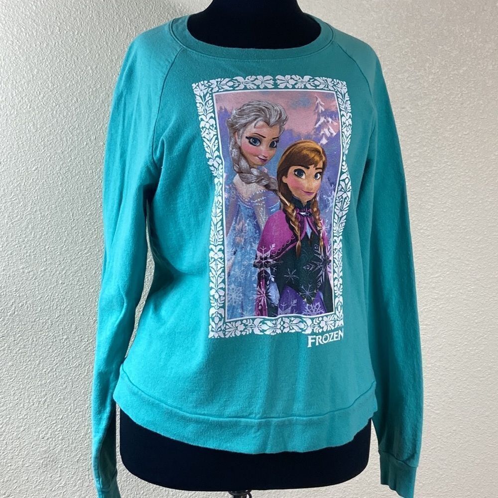 FROZEN DISNEY ANA & ELSA VINTAGE SWEATER SIZE L - Picture 2 of 8